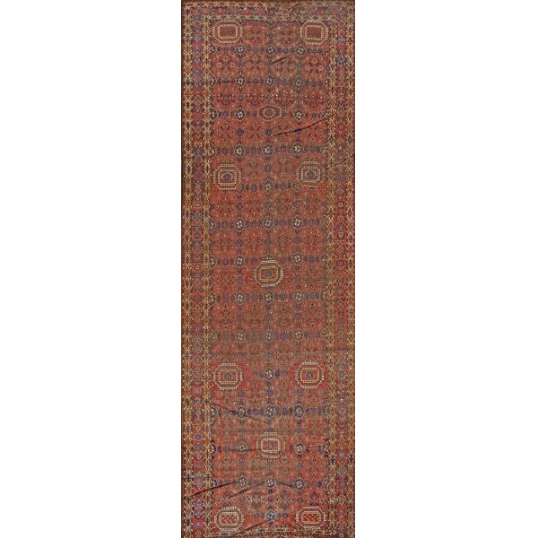 Mid-19th Century Central Asian Beshir Gallery Carpet