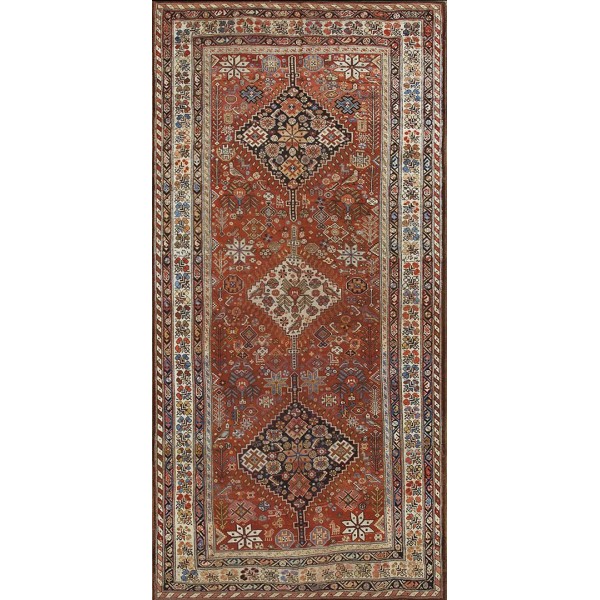 19th Century S. Persian Ghashghaie Carpet