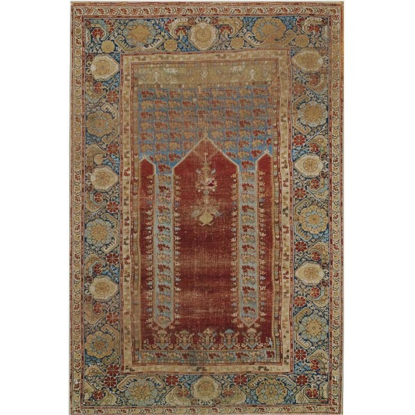 Mid 18th Century Turkish Ghiordes Prayer Carpet