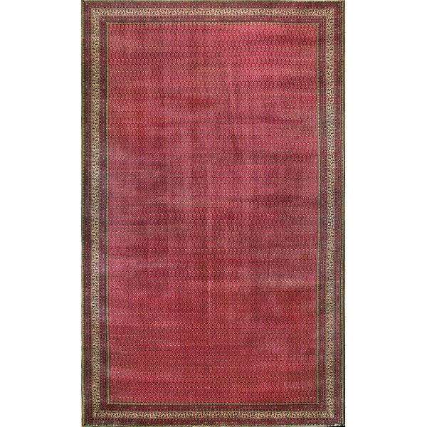 Early 20th Century Indian Lahore Paisley Carpet 