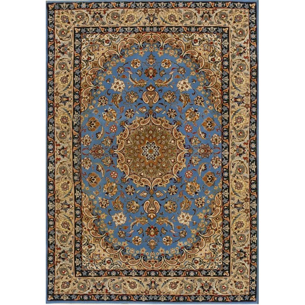 Mid 20th Century Isfahan Carpet with Silk Highlights