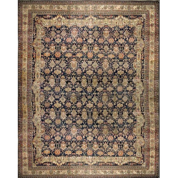 19th Century Persian Kerman Lavar Carpet