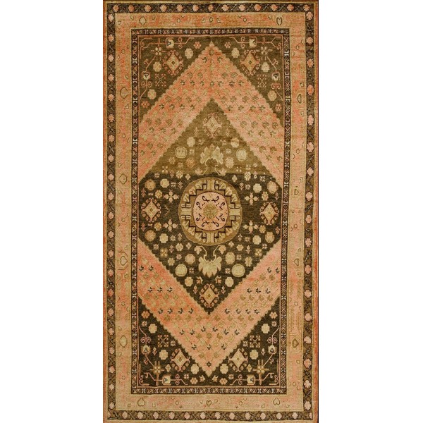 Early 20th Century Central Asian Khotan Carpet 