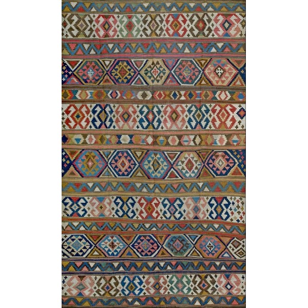 Early 20th Century Caucasian Flat-Weave 