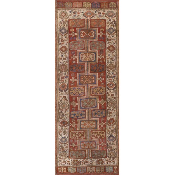 Mid-19th Century Turkish Anatolian Konya Runner Carpet