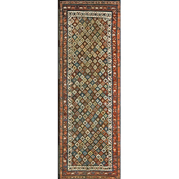 Late 19th Century W. Persian Kurdish Carpet 