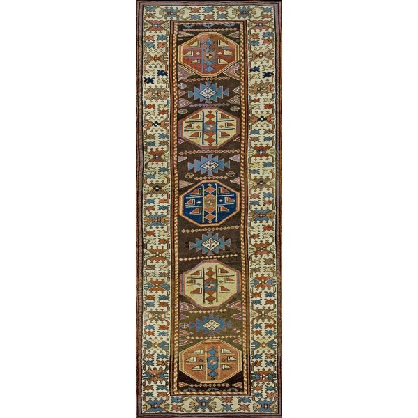 19th Century W. Persian Kurdish Carpet 