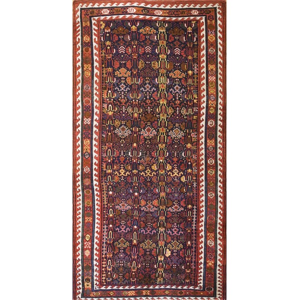 19th Century W Persian Sauj Bulak Carpet