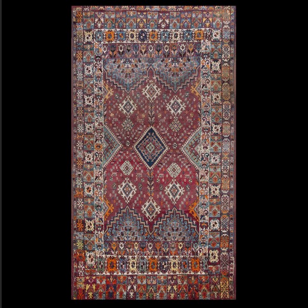 Late 19th Century Moroccan Rabat Carpet