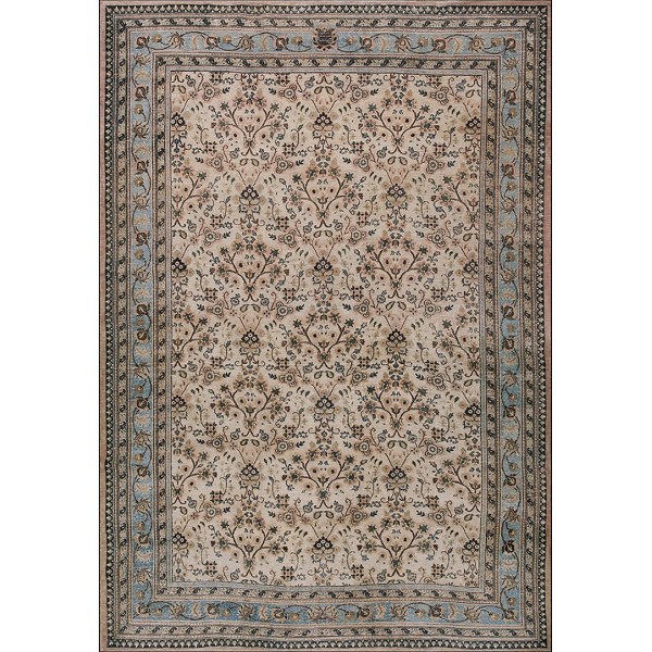 Early 20th Century N.E. Persian Khorassan Moud Carpet 