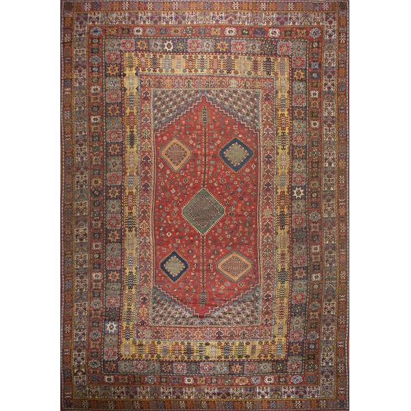 19th Century Moroccan Rabat Carpet 