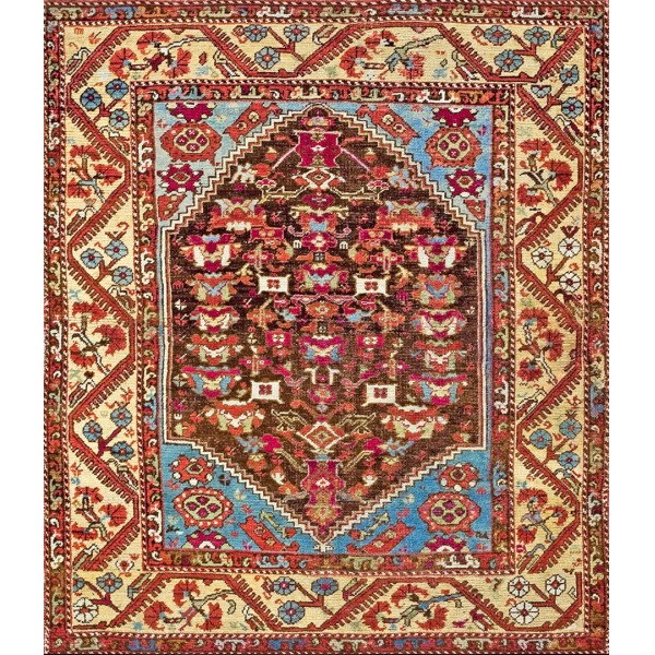 Early 19th Century Turkish Anatolian Kula Carpet