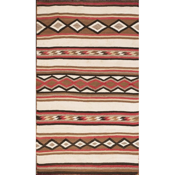 Early 20th Century American Navajo Chinle Wide Ruins Carpet