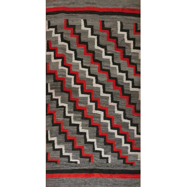 Early 20th Century American Navajo Carpet from Transitional Period