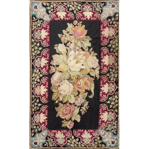 19th Century French Needlepoint Carpet 