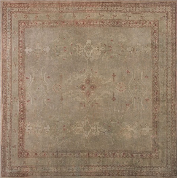 Early 20th Century Turkish Oushak Carpet