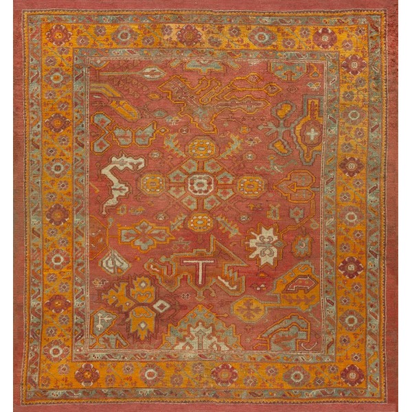 19th Century Turkish Oushak Carpet