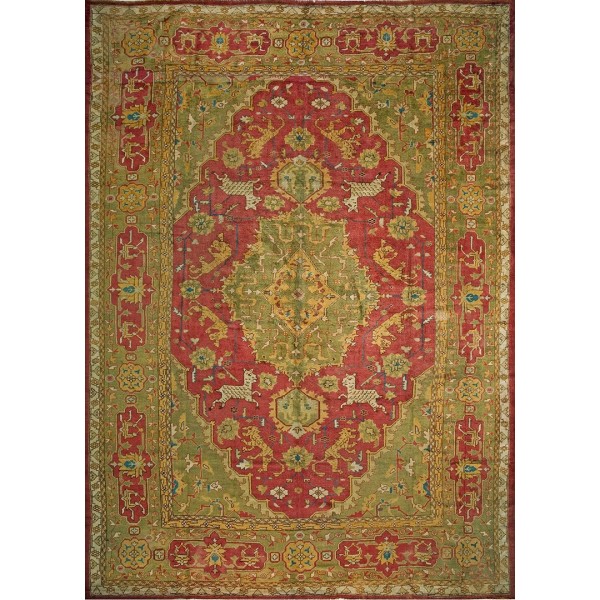 Late 19th Century Turkish Oushak Carpet