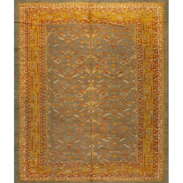 Late 19th Century Turkish Oushak Carpet