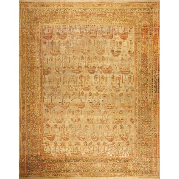 Early 20th Century Turkish Oushak Carpet