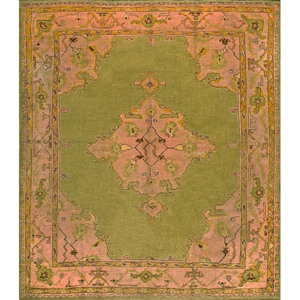 Early 20th Century Turkish Oushak Carpet