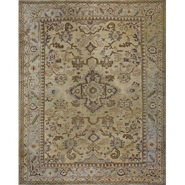 Early 20th Century Turkish Oushak Carpet 