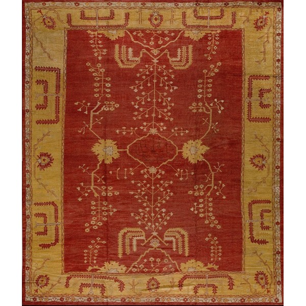 19th Century Turkish Oushak Carpet