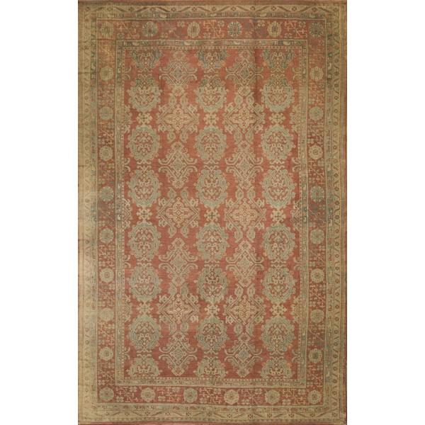 Late 19th Century Turkish Oushak Smyrna Carpet