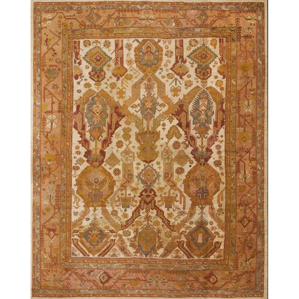 Late 19th Century Turkish Oushak Carpet 