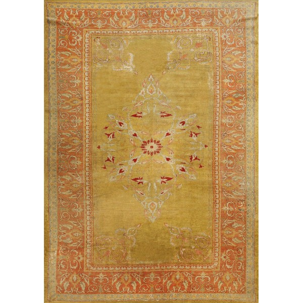 19th Century Turkish Oushak Carpet