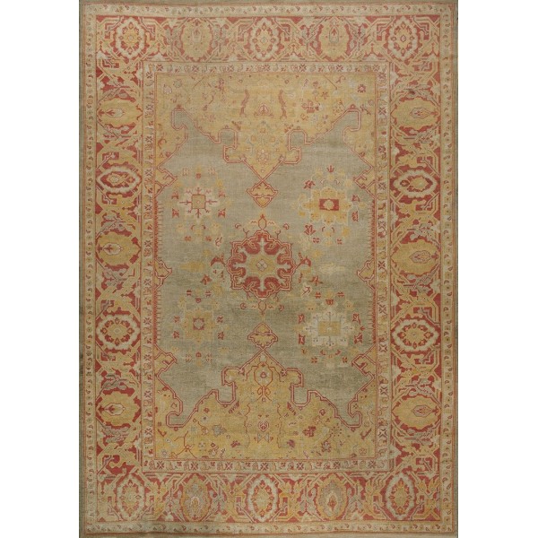 19th Century Turkish Oushak Carpet