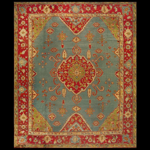 Late 19th Century Turkish Oushak Carpet 