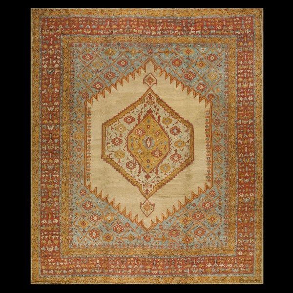 19th Century Turkish Oushak Carpet