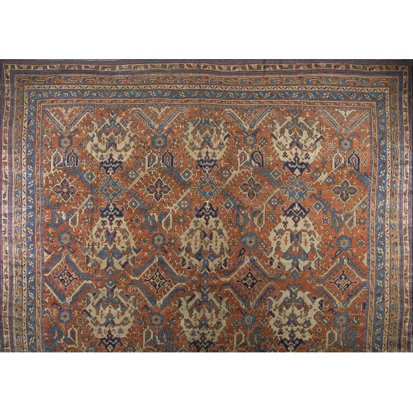 Early 20th Century Turkish Oushak Carpet