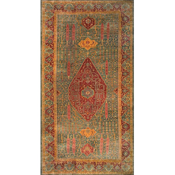 19th Century Turkish Oushak Carpet 