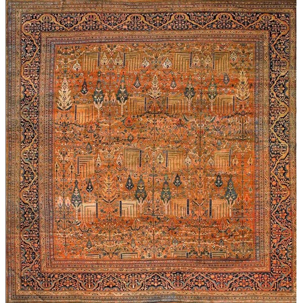 19th Century Persian Sarouk Farahan Carpet