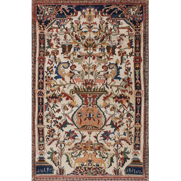 Late 19th Century Persian Sarouk Farahan Prayer Carpet