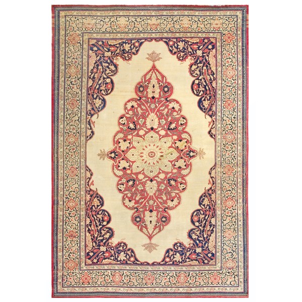 19th Century Persian Tabriz Haji Jalili Carpet 