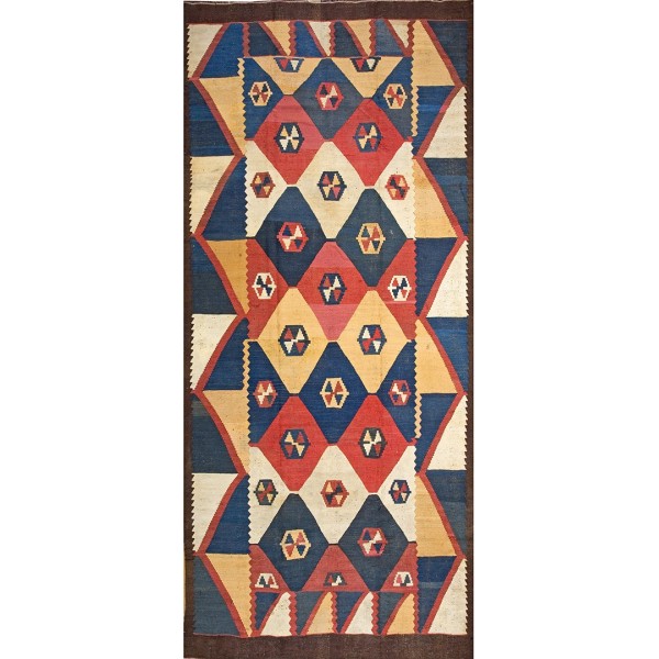 Early 20th Century Central Asian Tajik Flat-Weave