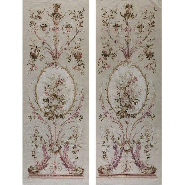 Pair of 19th Century French Portier Tapestries 