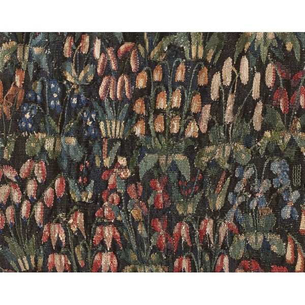 16th Century MilleFleurs Tapestry Fragment 