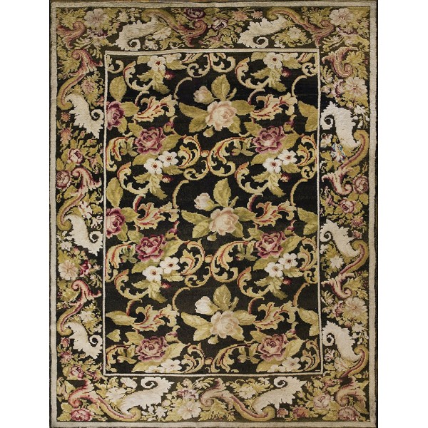 Mid 19th Century Pile Ukrainian Carpet