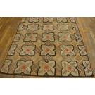 19th Century American Hooked Rug 