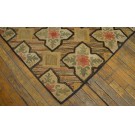 19th Century American Hooked Rug 