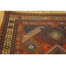 19th Century Caucasian Dragon Sumak Carpet 