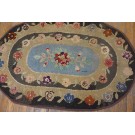 1930s Oval American Hooked Rug