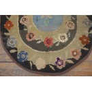 1930s Oval American Hooked Rug