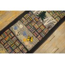 1930s Pictorial American Hooked Rug Runner