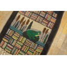 1930s Pictorial American Hooked Rug Runner