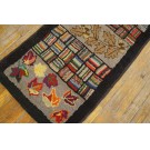 1930s Pictorial American Hooked Rug Runner